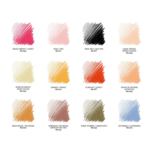 Conte Sketching Crayon Set Portrait Set of 12
