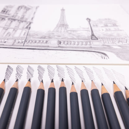 Conte a Paris Drawing Pencil Graphite Set of 12