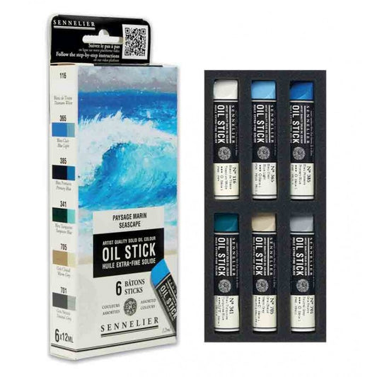 Sennelier Oil Stick Mini Seascape Set of 6