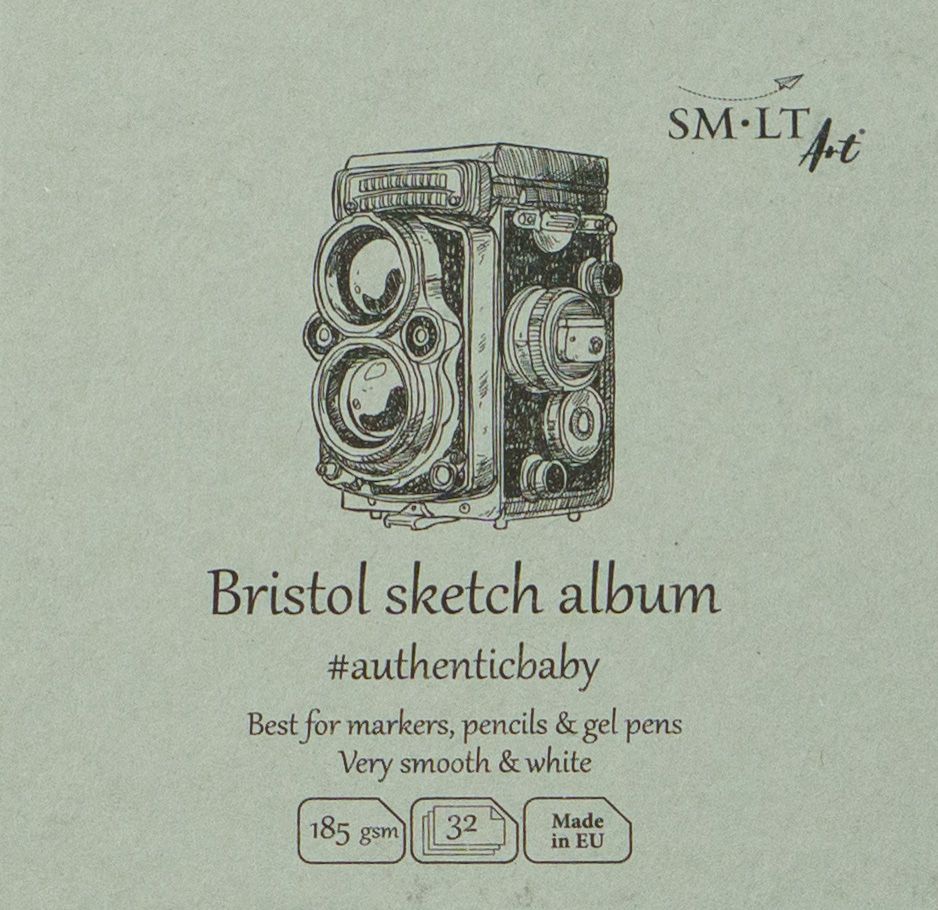 SM•LT #Authenticbaby Bristol Sketch Album – 8,9 cm x 8,9 cm