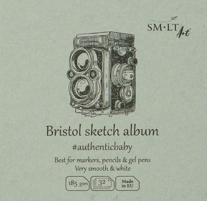 SM•LT #Authenticbaby Bristol Sketch Album – 8,9 cm x 8,9 cm