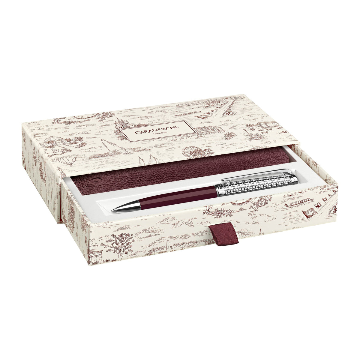 Caran d'Ache Toile de Jouy Léman Ballpoint Pen Gift Set