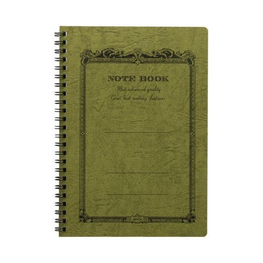 Apica Twin Ring Notebook - A5, Olive