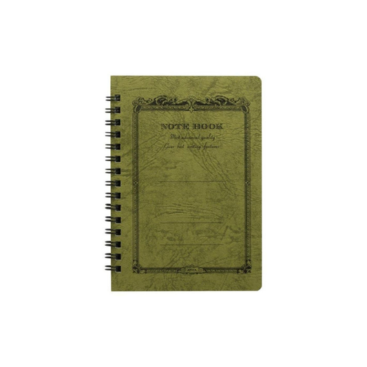 Apica Twin Ring Notebook - A6, Olive