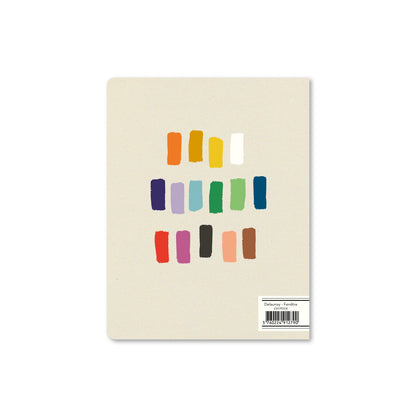 Alibabette lined journal, Delaunay Fenetre cover, back