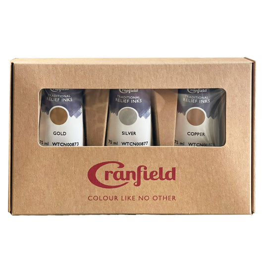 Cranfield Traditional Relief Ink Metallic Set of 3