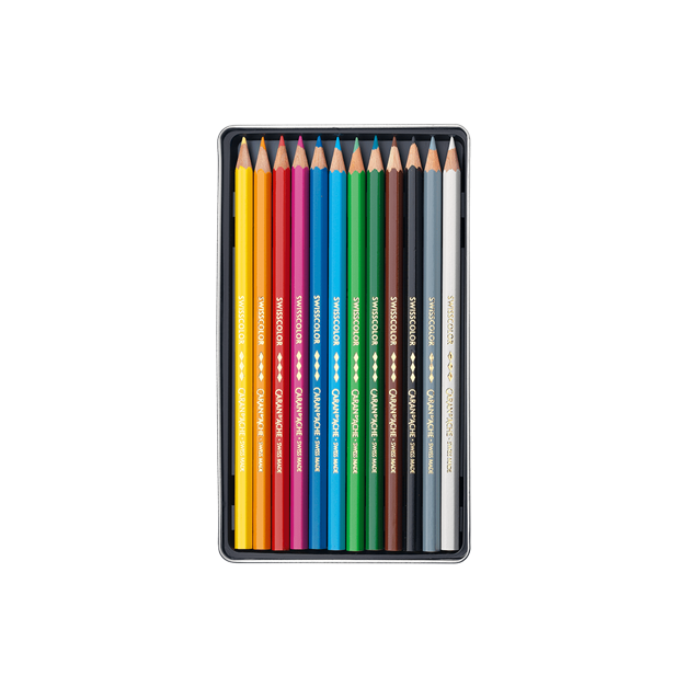 Swisscolor Colour Pencil Set of 12 - Metal tin