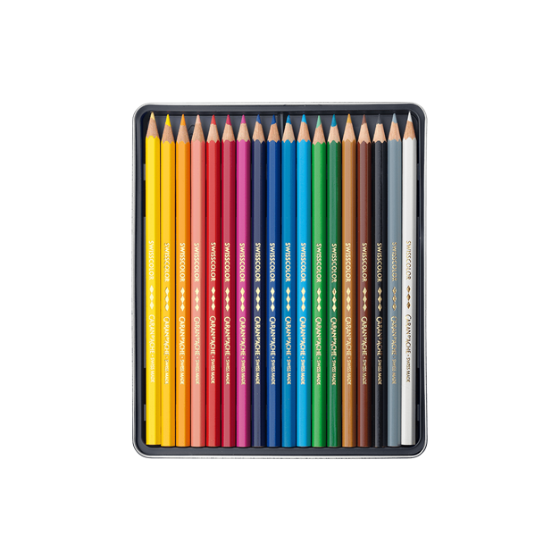 Swisscolor Colour Pencil Set of 18 - Metal tin
