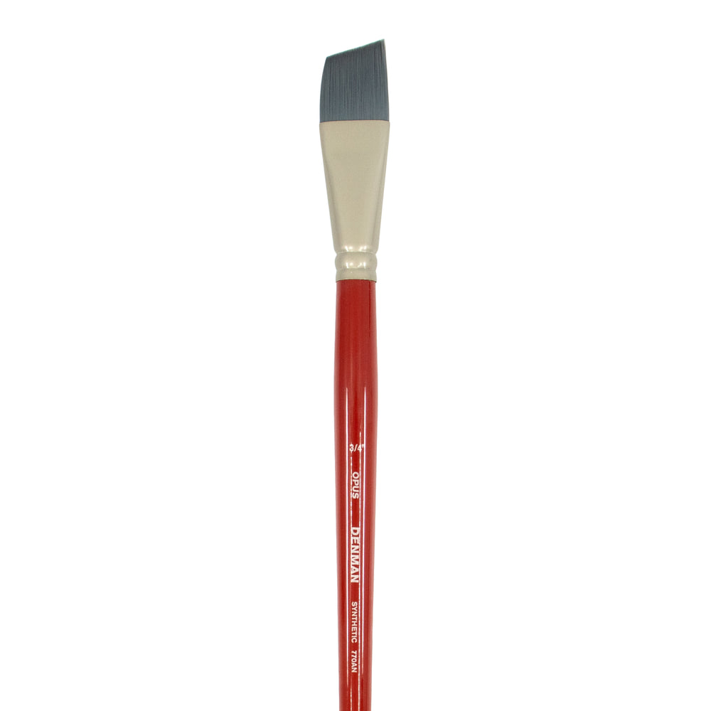 Opus Denman Acrylic Brushes Long Handle - Angle
