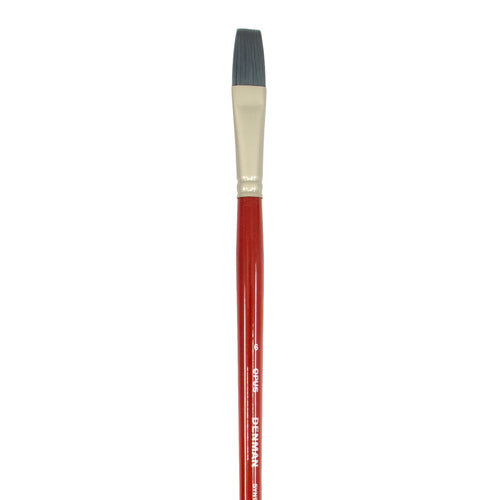 Opus Denman Acrylic Brushes Long Handle - Flat