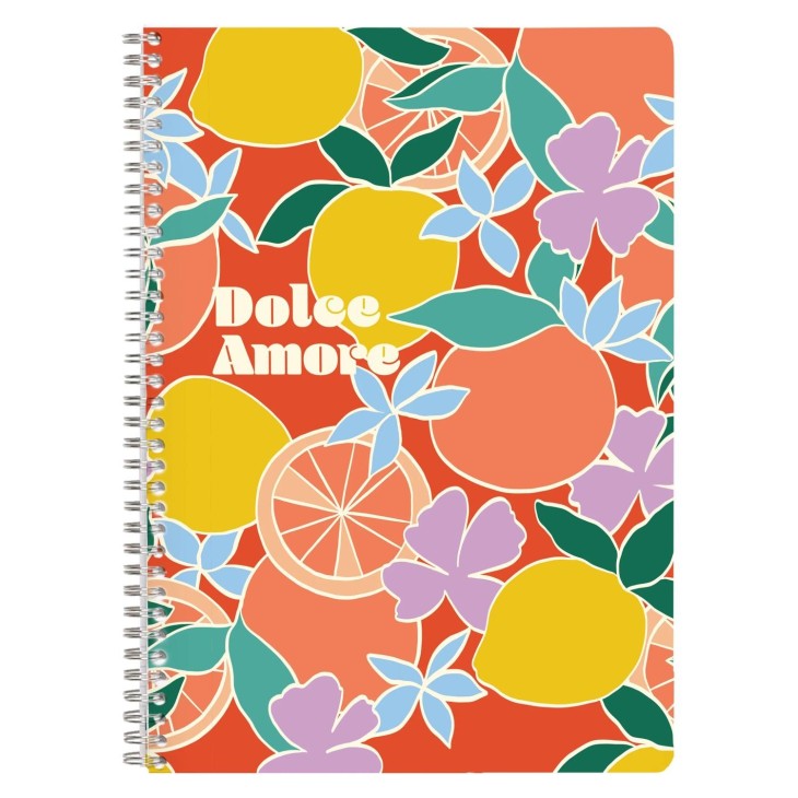 Clairefontaine Dolce Amore wirebound lined notebook A4, assorted covers