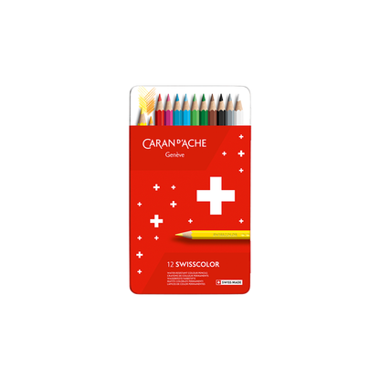 Swisscolor Colour Pencil Set of 12 - Metal tin