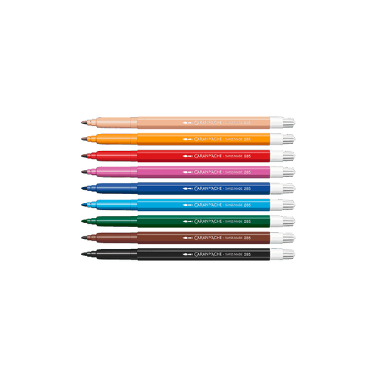 Swisscolor Fibre Pens Set of 10 - Standard Colours