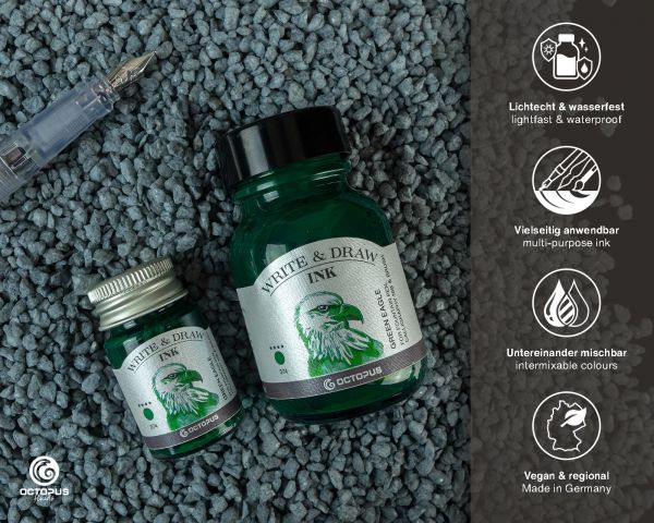 Octopus Write and Draw Ink Green Eagle 50ml