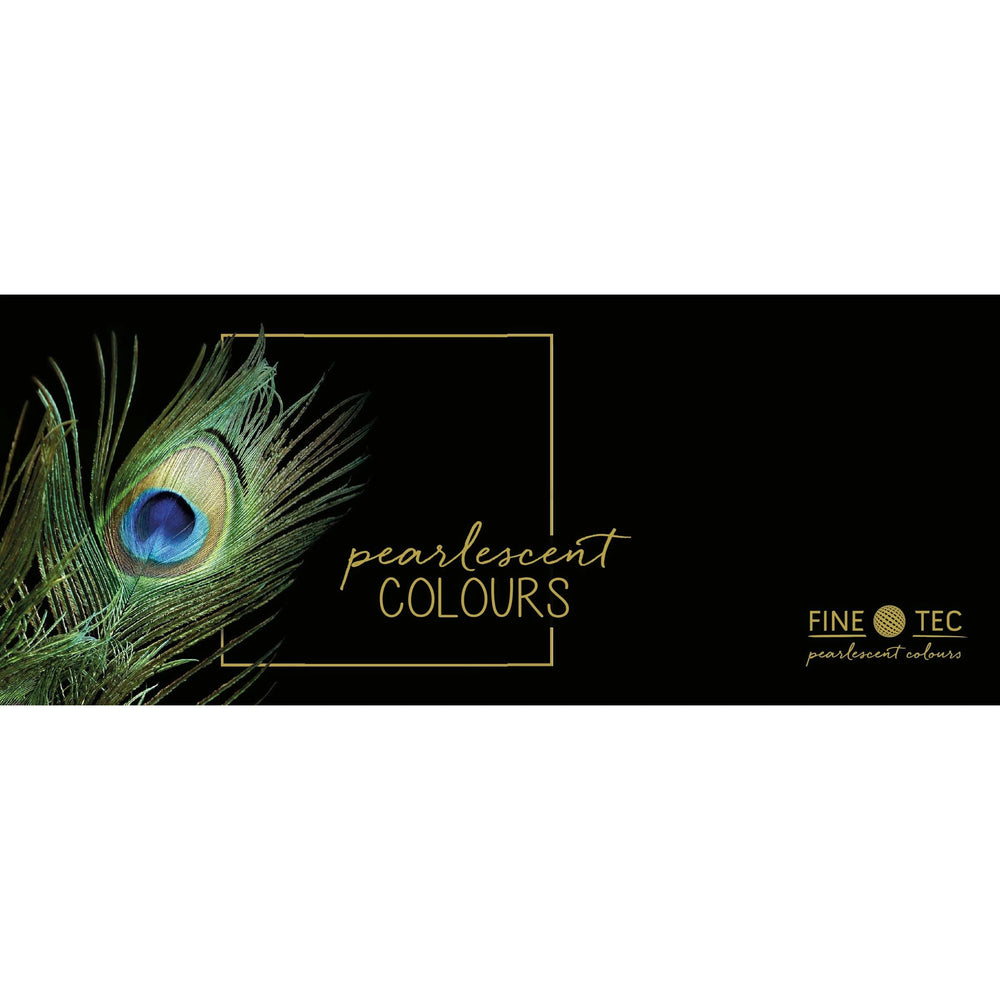 FineTec Pearlescent Watercolours Set of 12 Rainbow (Feather image)