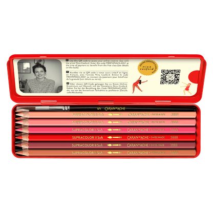 Caran d'Ache Creative Set of 13 pieces including Brush + Online Course - Nina Cosford