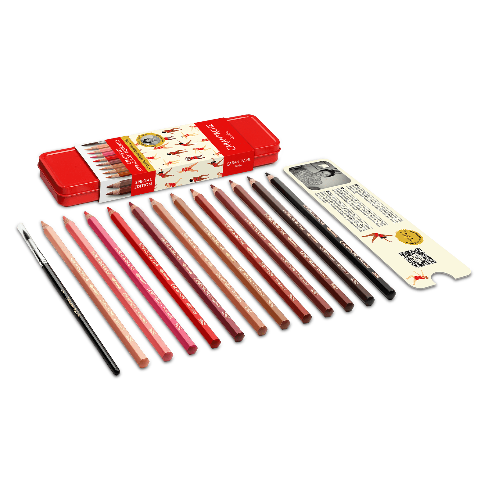 Caran d'Ache Creative Set of 13 pieces including Brush + Online Course - Nina Cosford