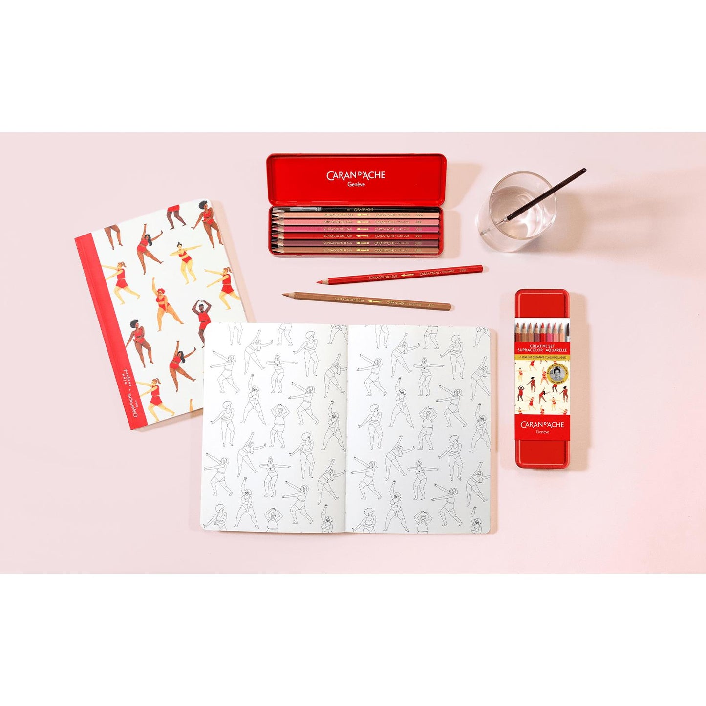 Caran d'Ache Creative Set of 13 pieces including Brush + Online Course - Nina Cosford