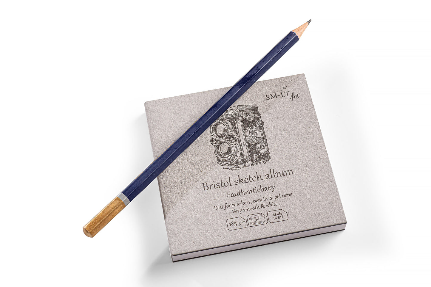 SM•LT #Authenticbaby Bristol Sketch Album – 8,9 cm x 8,9 cm
