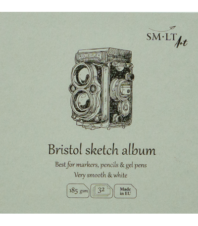 Album de croquis SM•LT Bristol à plat – 14 x 14 cm