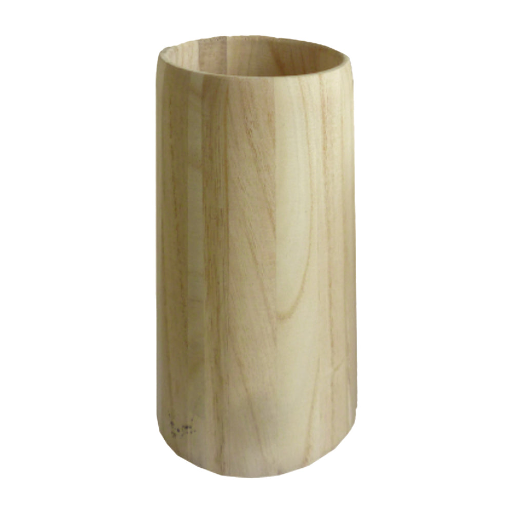 FC Art Bamboo Brush Holder Wooden Jar - 15cm