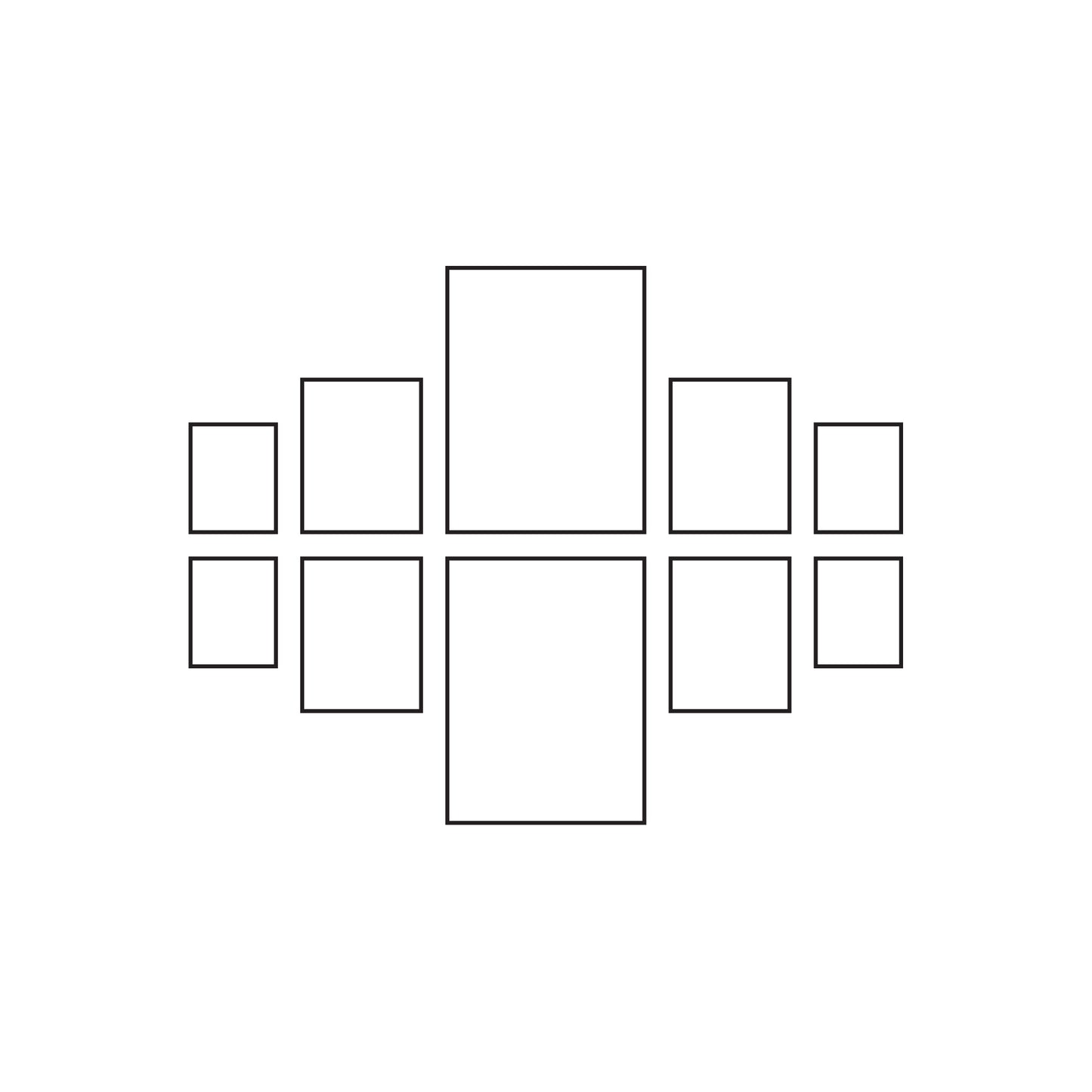 Cypress Frame Gallery Wall - City (Black)