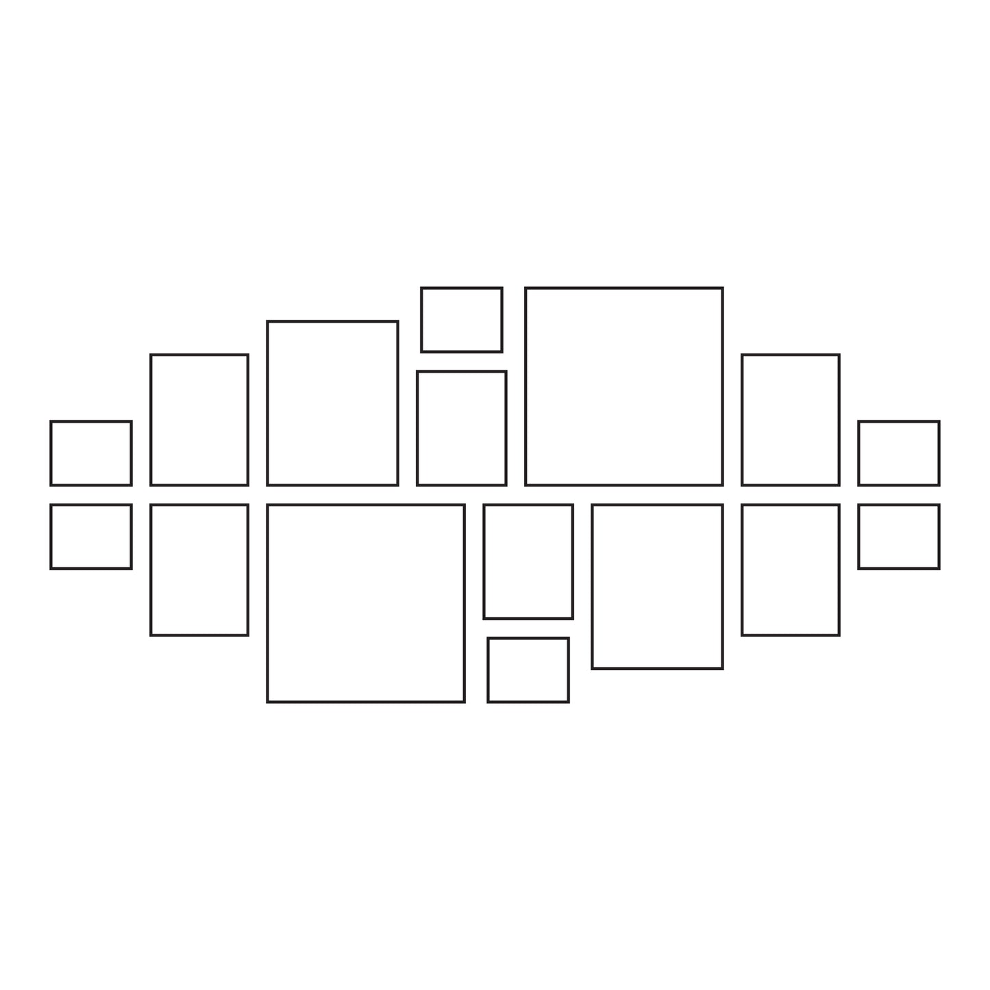 Luna Shadow Frame Gallery Wall - Vista (Black)