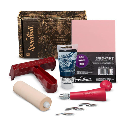 Speedball Fabric Block Printing Starter Kit - 7 Piece