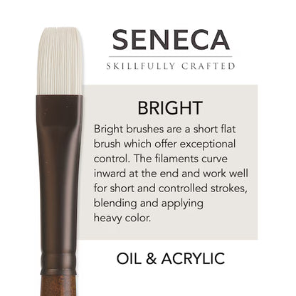 Willow Wolfe Seneca Oil & Acrylic Brushes - Bright
