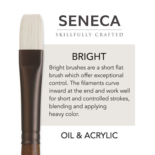 Willow Wolfe Seneca Oil & Acrylic Brushes - Bright
