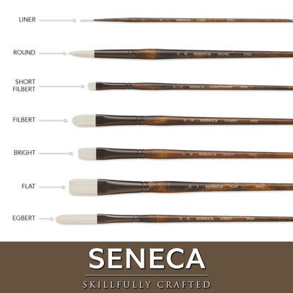 Willow Wolfe Seneca Oil & Acrylic Brushes - Bright