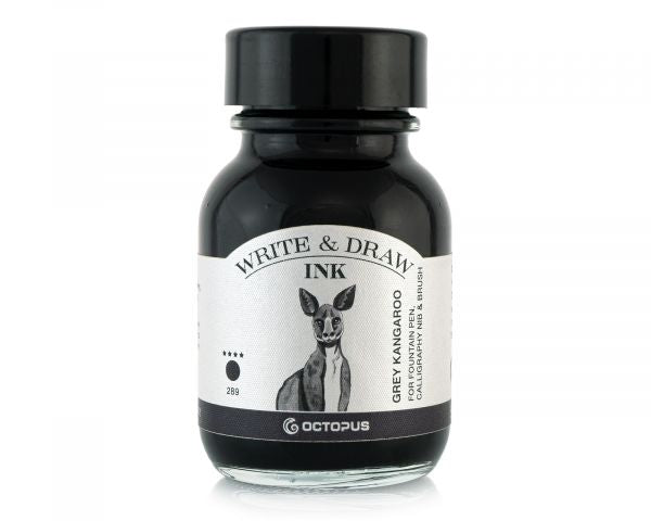 Octopus Write and Draw Ink Grey Kangaroo 50ml