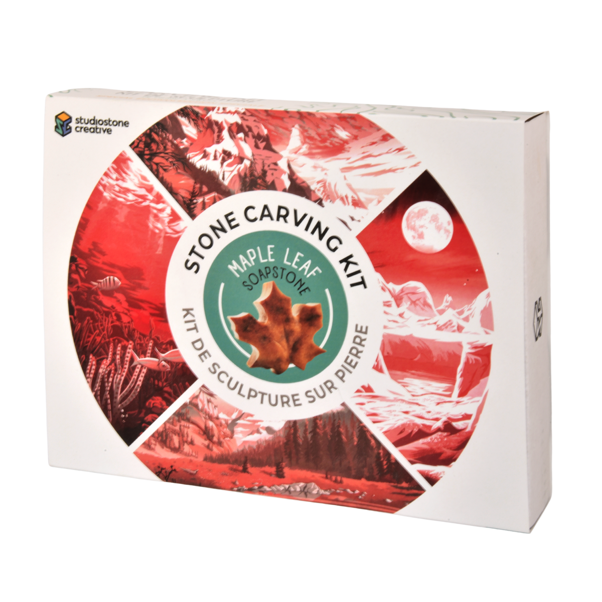 Studiostone Creative Soapstone Carving Kit - Maple Leaf