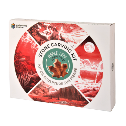 Studiostone Creative Soapstone Carving Kit - Maple Leaf