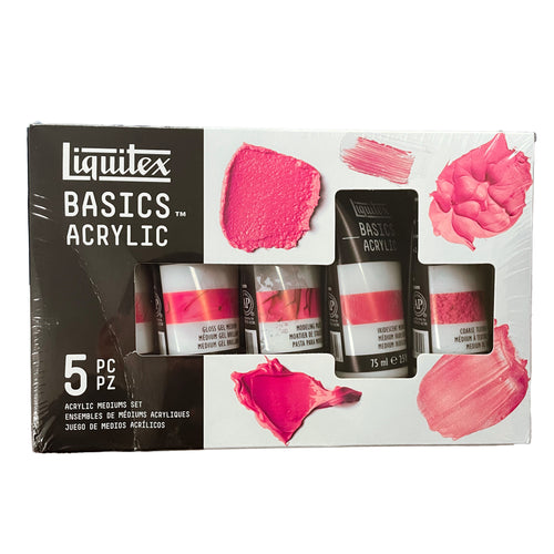 Liquitex Basics Acrylic Mediums Set of 5 (Promotional Gift)