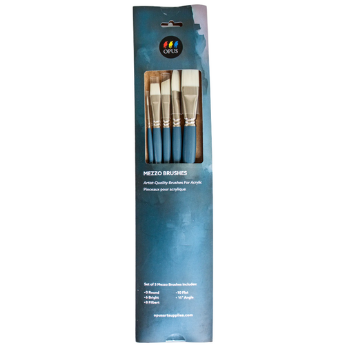 Opus Mezzo Acrylic Brush Set of 5