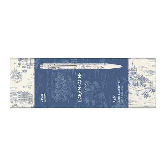 Caran d'Ache Toile de Jouy 849 Ballpoint Pen White