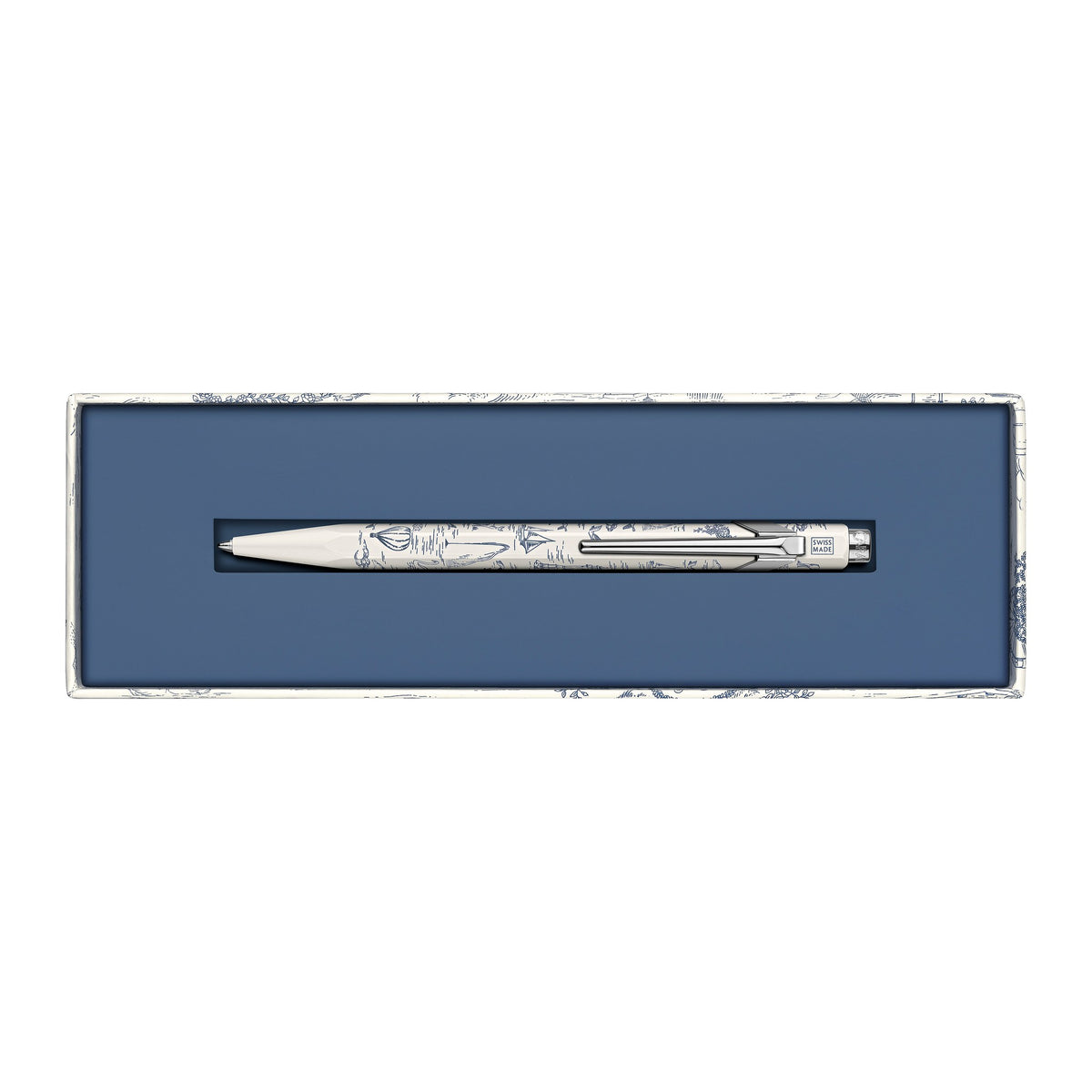 Caran d'Ache Toile de Jouy 849 Ballpoint Pen White