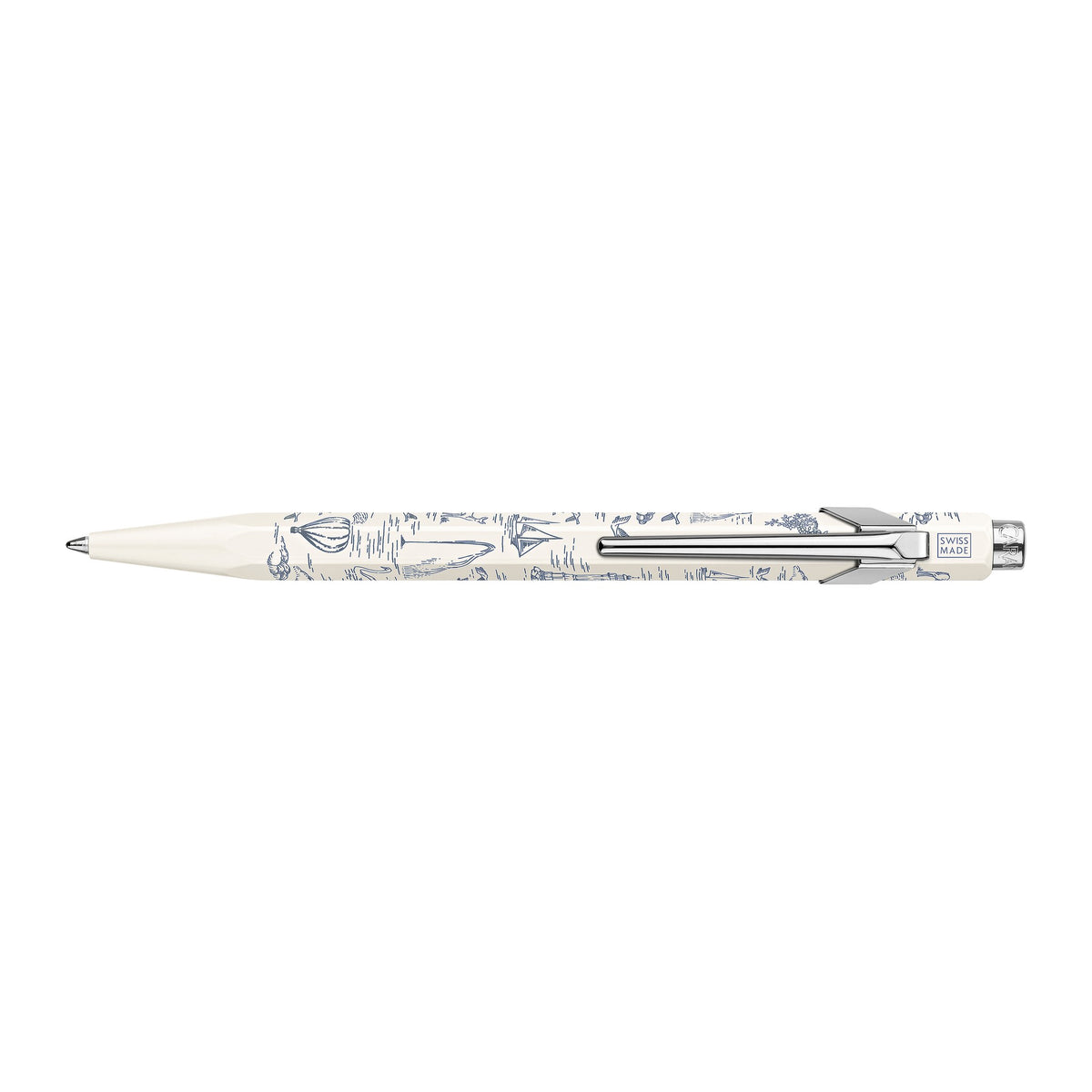 Caran d'Ache Toile de Jouy 849 Ballpoint Pen White