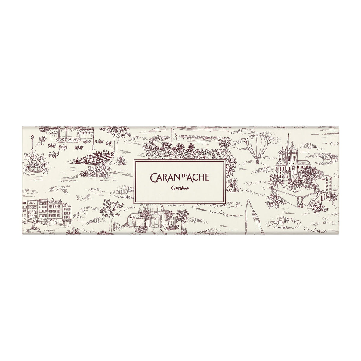Caran d'Ache Toile de Jouy 849 Ballpoint Pen Burgundy