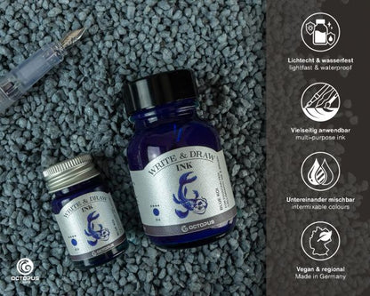 Octopus Write and Draw Ink Blue Koi 50ml