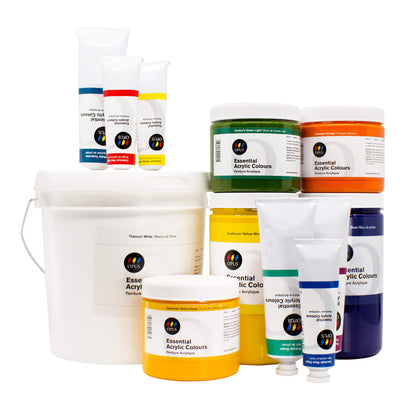 Opus Essential Heavy Body Acrylics - Black or Grey or Blue