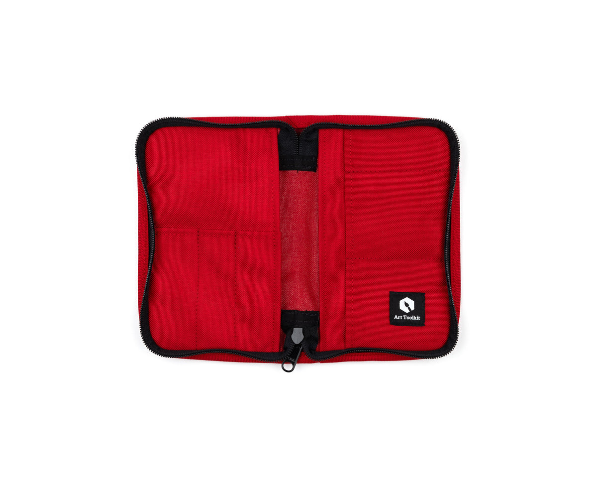 Art Toolkit Pocket Art Toolkit cover, red, 1000 denier nylon zippered case