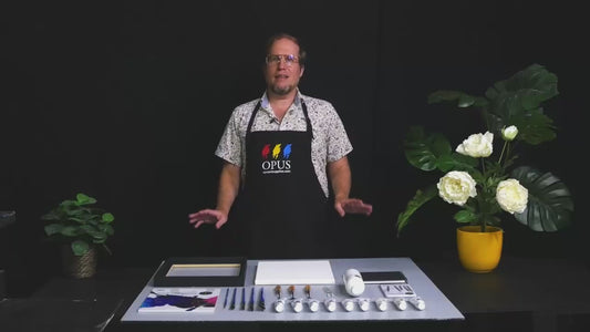 Opus Essential Deluxe Acrylic Painting Set of 20 product video showing the set contents