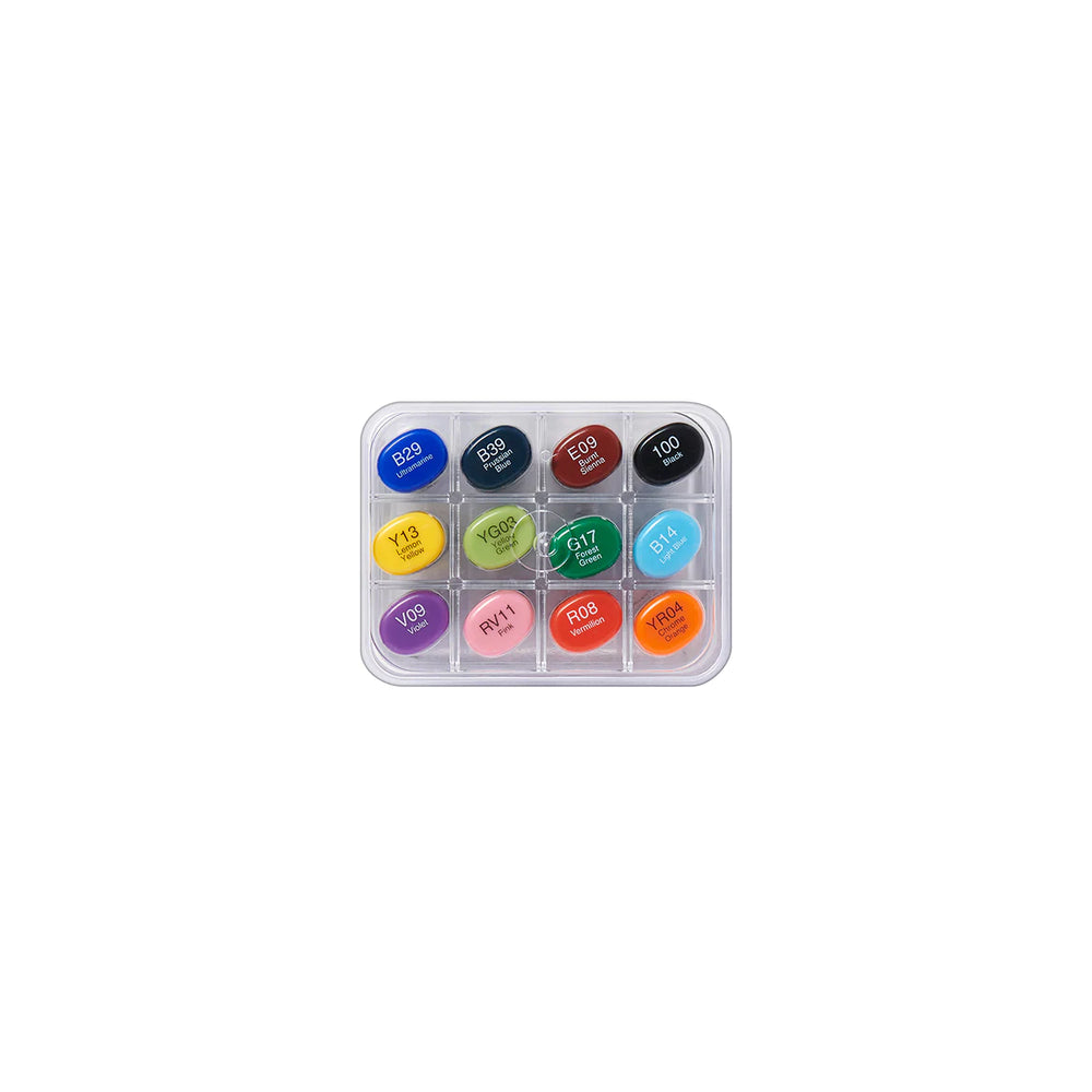 COPIC Sketch Marker Basic 12 Color Set