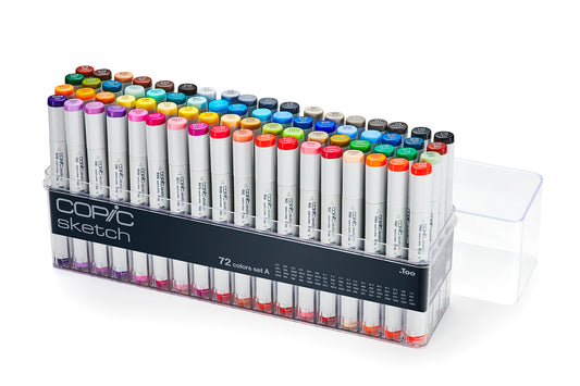 COPIC Sketch Marker Set of 72 Colours - Set A