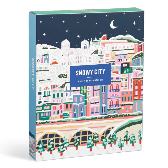 Snowy City Paint-by-Number Kit