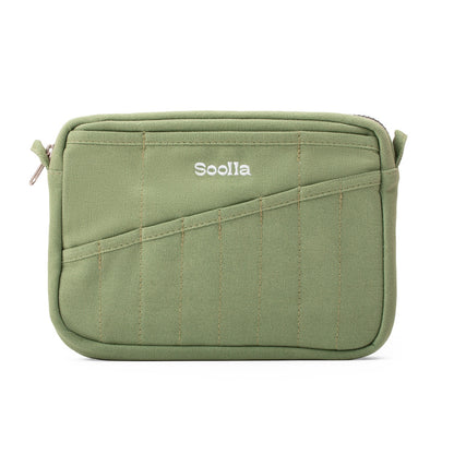 Soolla® Studio Pouch in Ganga Green – front
