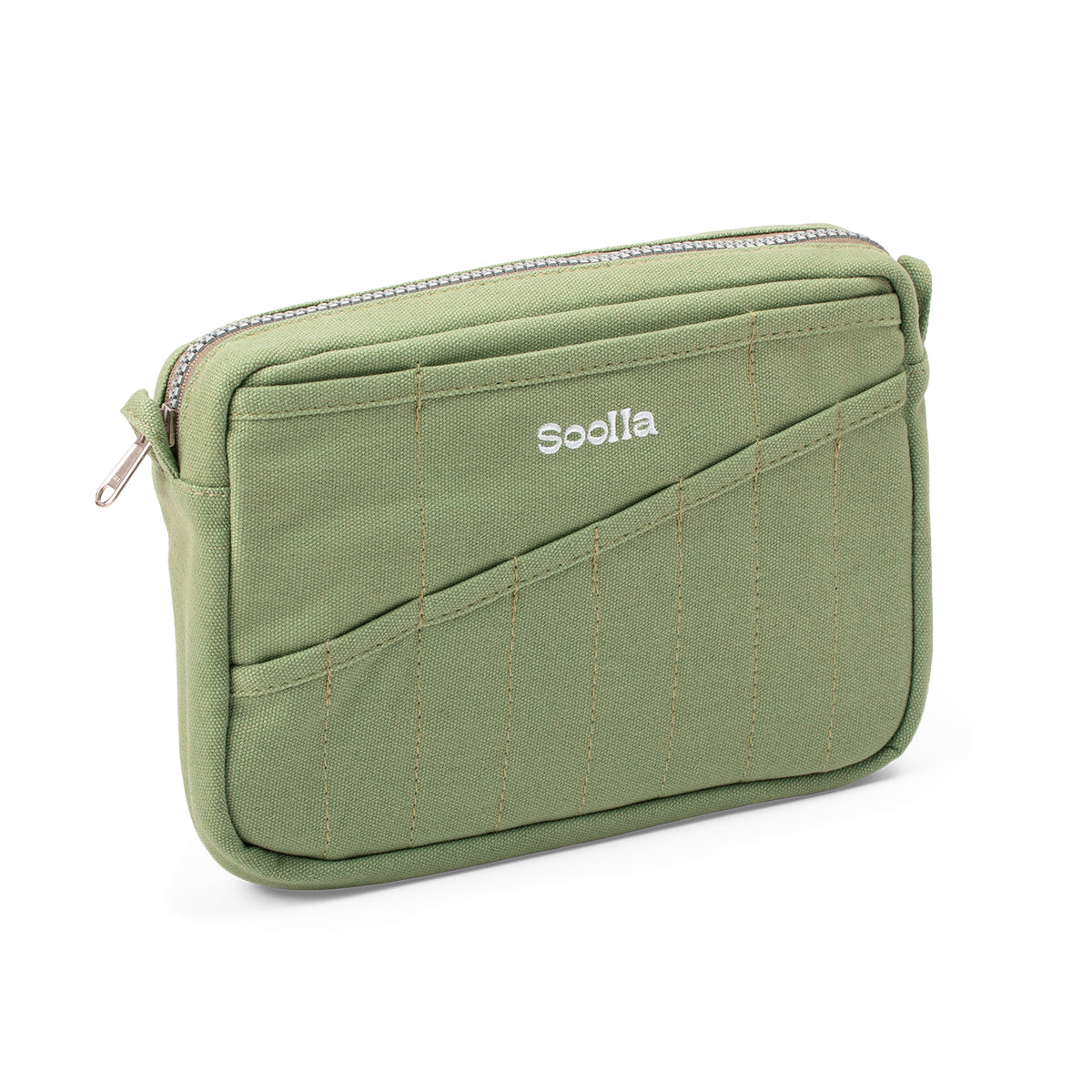 Soolla® Studio Pouch in Ganga Green – left side