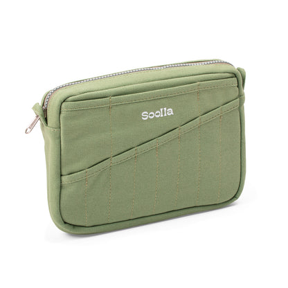 Soolla® Studio Pouch in Ganga Green – left side
